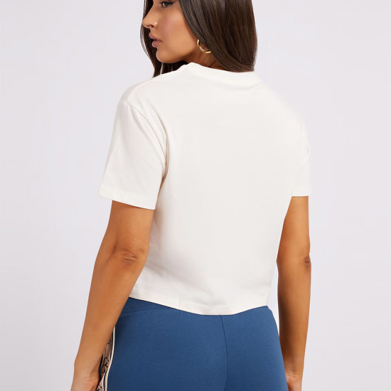 Guess Γυναικεία κοντομάνικη μπλούζα Adele Crop T-Shirt